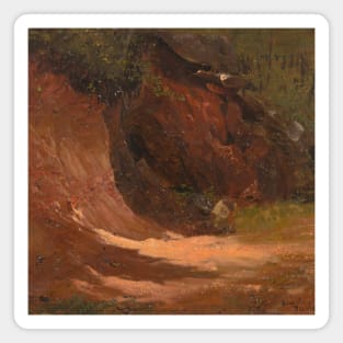 Woodland bank, Jamaica by Frederic Edwin Church Magnet